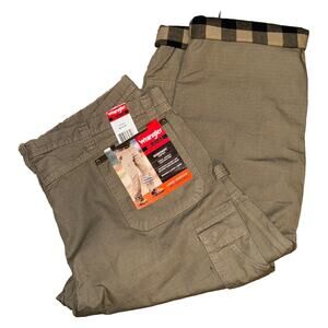 Wrangler Riggs Workwear Relaxed Fit Carpenter Pants 46x30 Lined Ranger Heavy NEW
